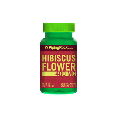 Piping Rock Hibiscus Flower 400 mg 60 Capsules