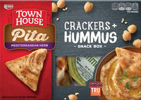 Keebler Town House Pita Herb Crackers Hummus Variety Pack