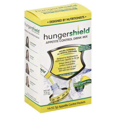 HungerShield Lemon Lime Appetite Control Stick Pack 14 Ct
