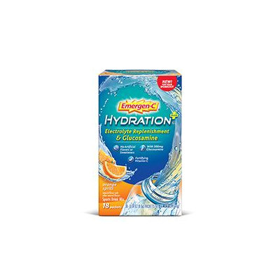 Emergen-C Hydration+ Electrolyte Replenishment & Glucosamine Orange Spritz