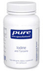 Pure Encapsulations Iodine and Tyrosine 120 vcaps