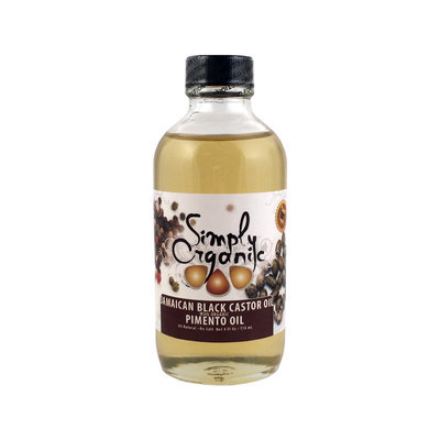 Simply Organic Jamaican Black Castor Oil with Organic Pimento Oil 4 fl oz