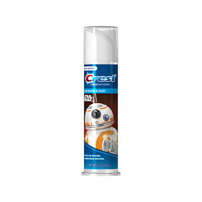 Crest Star Wars Blue Bubble Gum Fluoride Anticavity Toothpaste