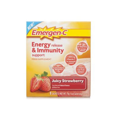 Emergen-C Energy Release & Immunity Support Juicy Strawberry