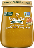Beech-Nut organic just pumpkin, sweet corn & navy bean