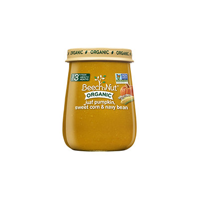 Beech-Nut organic just pumpkin, sweet corn & navy bean