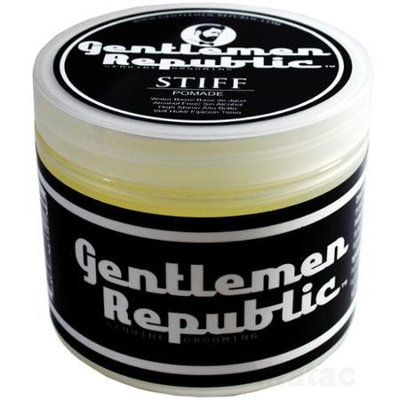 Gentlemen Republic .4oz Grooming Alcohol Free Water Based Stiff Hair Pomade