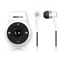 NoiseHush NS560 White Clip-On Bluetooth Wireless Headset