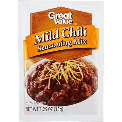Great Value: Mild Chili Seasoning Mix, 1.25 oz