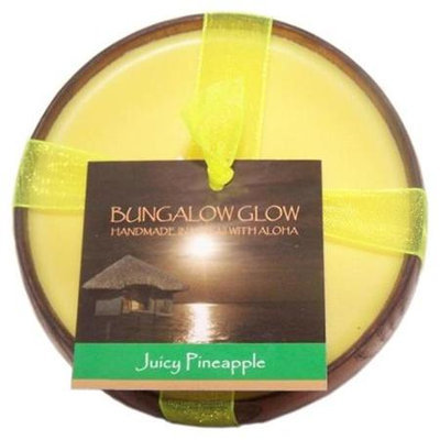Bubble Shack Hawaii 492773500823 Juicy Pineapple Poi Bowl Candles - Pack of 2