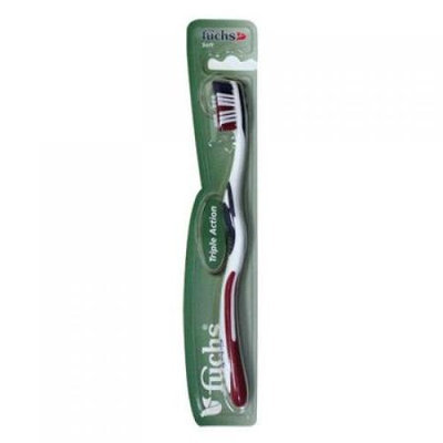 Triple Action X Toothbrush, Soft 1 COUNT by Fuchs Child/ Adult Toothbrushes
