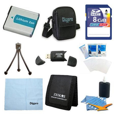 Special Loaded Value 8GB Card & NB-11L Battery Kit for Canon 320HS, A4000, A3400 & A2300