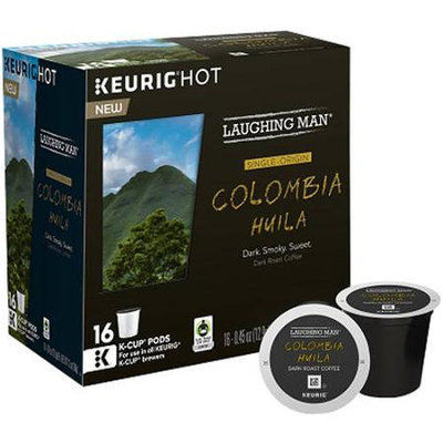 Keurig K-Cup Pod Laughing Man Columbia Huila Dark Roast Coffee - 16-pk.