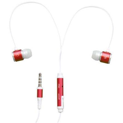 Rnd Accessories RND Noise Reducing Ear Buds with built-in microphone (red)