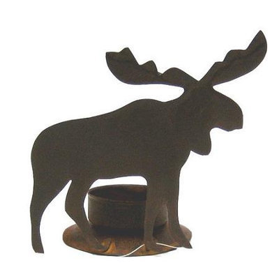 Craft Outlet Tin Moose Hurricane (Set of 2)