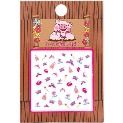 Piggy Paint - 3-D Nail Art Princess - 1 Sheets