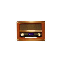Wolverine Data Retro Style Bluetooth Speaker & AM/FM Radio Combo