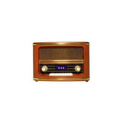 Wolverine Data Retro Style Bluetooth Speaker & AM/FM Radio Combo