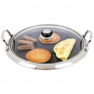 Chef KTGRID2G Chef 12 in. Ss Round Non Stick Griddle