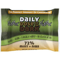 Nibmor Daily Dose Of 72% Dark Chocolate With Mint 0.35 Ounce -Pack of 60