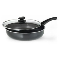 Ecolution Skillets & Fry Pans Elements 11 in. Deep Cooker with Lid in Grey Non stick EEGY-9528