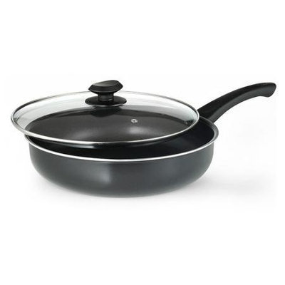 Ecolution Skillets & Fry Pans Elements 11 in. Deep Cooker with Lid in Grey Non stick EEGY-9528