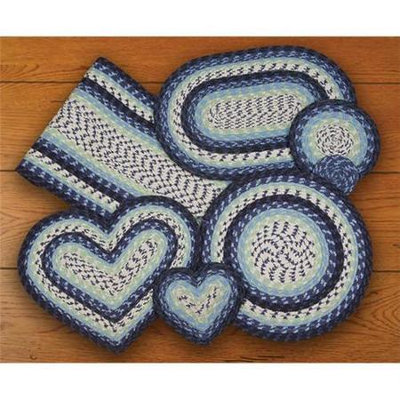 Earthrugs Earth Rugs 61-312 Blueberry-Creme Heart Trivet