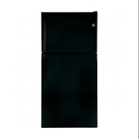 GE - 200 Cu Ft Top-Freezer Refrigerator - Black