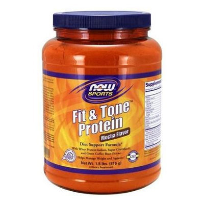 Fit & Tone Protein - Mocha Flavor Now Foods 1.8 lb Powder