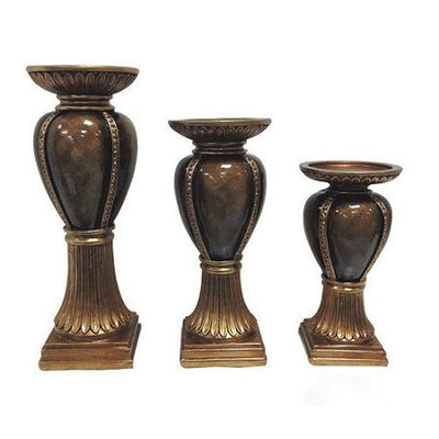 Dlusso Designs D'Lusso Designs Isadora Collection 3-piece Hurricane Candle Set