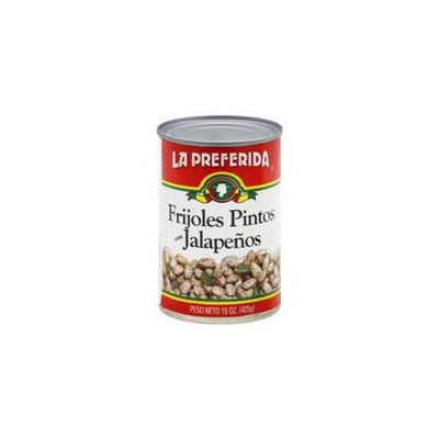 La Preferida Bean Pinto Jalapeno, 15 Oz. Case of 12