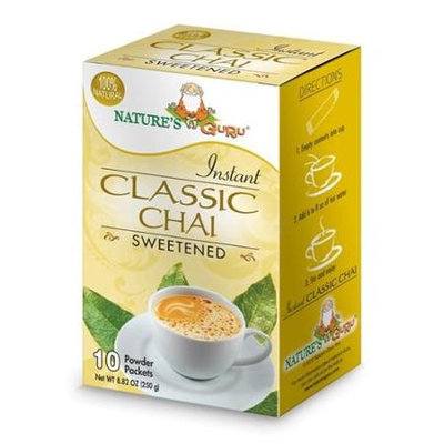 Nature's Guru Natures Guru Classic Chai Sweetened Drink Mix - Pack Of 8