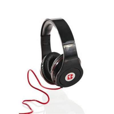 iBoost HP2206BK Stereo Foldable Headphones With Deep Heavy Bass Black