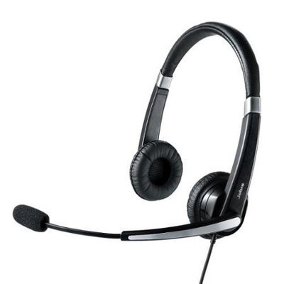 Jabra UC Voice 550 Duo USB Headset w/Noise-Canceling Boom Microphone & In-Line