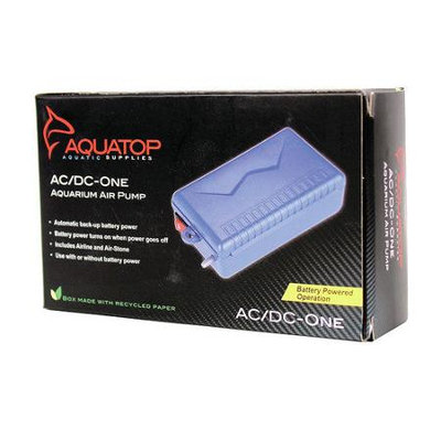 Aquatop Aquatic Supplies Aquarium Air Pump 2.5 L-Min Blue AC-DC-ONE