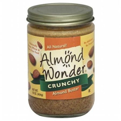 Almond Wonder Crunchy Almond Butter 16 oz - Vegan