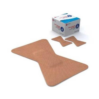 Dynarex Flexible Fabric Bandages, Sterile, 1 3/4 x 2 Fingertip, 6 Boxes of 100