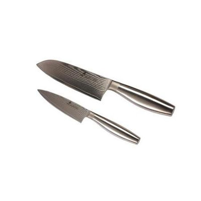 ZHEN D15S VG-10 Series Damascus Metal Handle Steel Santoku Knife Set