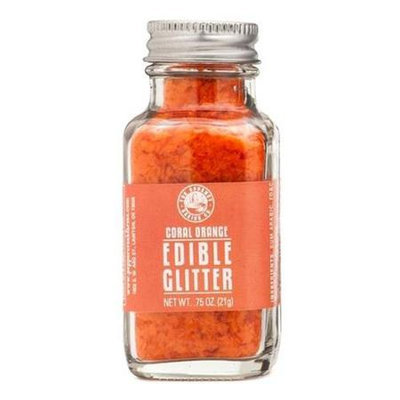 Pepper Creek Farms 400K Coral Orange Edible Glitter - Pack of 12