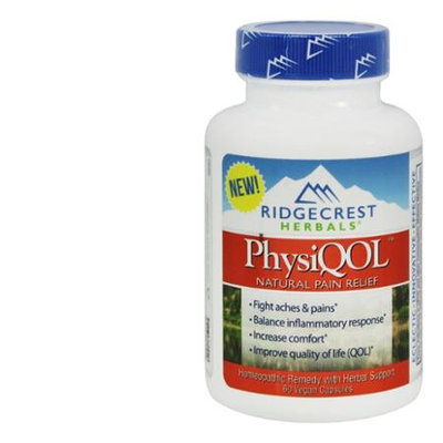 Ridgecrest Herbals - PhysiQOL Natural Pain Relief - 60 Vegan Caps