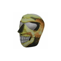 Sk Hat Shop New Flaming Skull Neoprene Winter Full Face Mask W Nose Mouth Vents