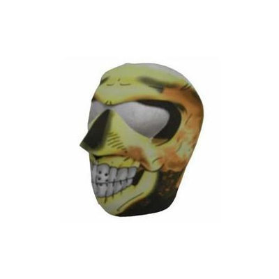 Sk Hat Shop New Flaming Skull Neoprene Winter Full Face Mask W Nose Mouth Vents