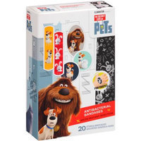 Universal The Secret Life of Pets Antibacterial Bandages - 20 Count
