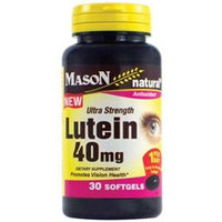 Lutein 40 mg Ultra Strength, 30 Softgels, Mason Natural
