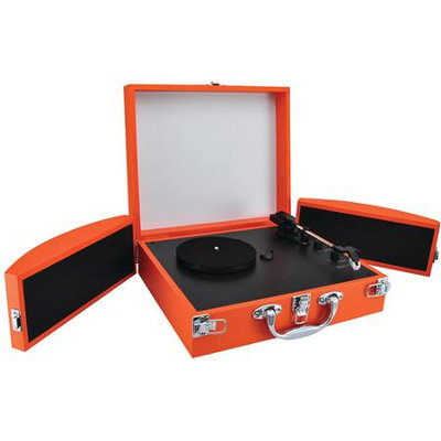 Pyle PVTTBT8OR Record Turntable - Belt Drive - 45, 33.33 rpm