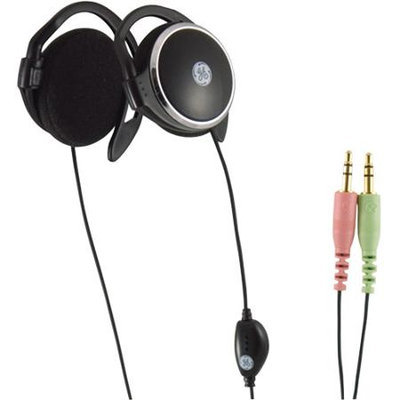 GE 26693 VoIP Stereo Earclips with Inline Microphone