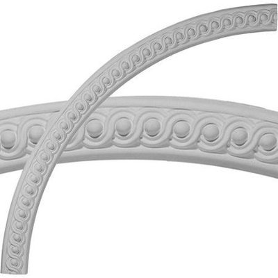 Ekena Millwork Milton Running Leaf 2-in x 54.25-in Quarter Polyurethane Ceiling Ring CR55MI