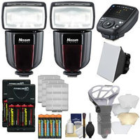 Nissin Digital Di700A Wireless Zoom Flash with Air 1 Commander Set (for Sony Alpha) with additional Di700A Flash + Soft Box + Diffuser Bouncer + Batteries & Charger + Kit