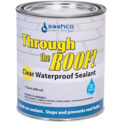Sashco Sealants 14003 Clear Roof Sealant for Rooftop Fixtures - Quart