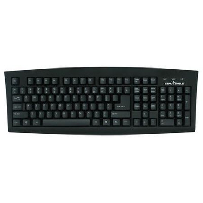 Seal Shield SSKSV108CZ Silver Seal Washable Medical Grade Keyboard - Dishwasher Safe & Antimicrobial